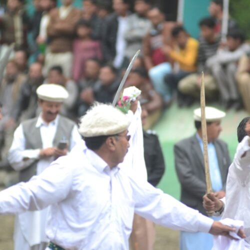 Traditional Balti polo match during Jashn-e-Ghanche festival in Khaplu, Gilgit-Baltistan